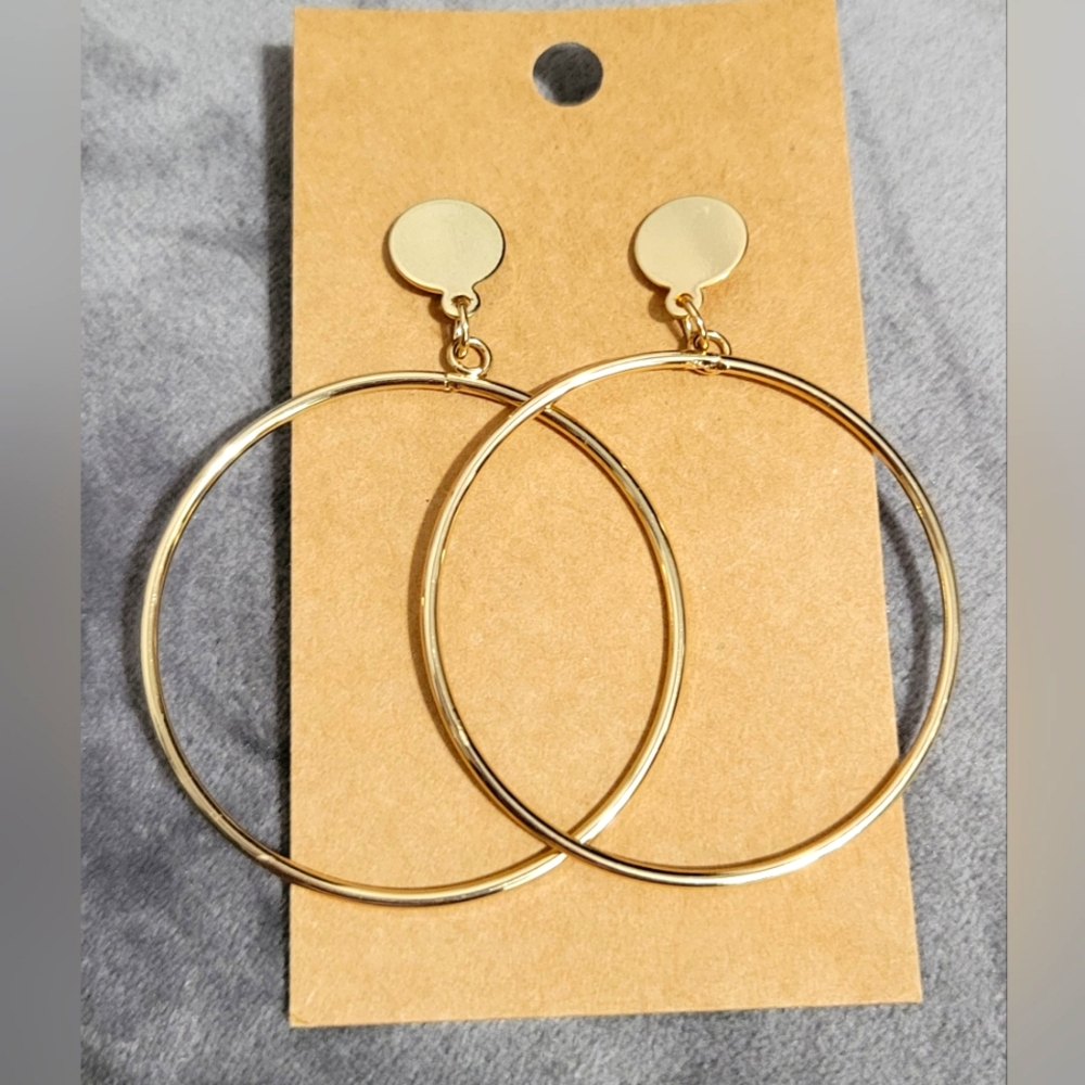 Gold Color Hoop Earrings